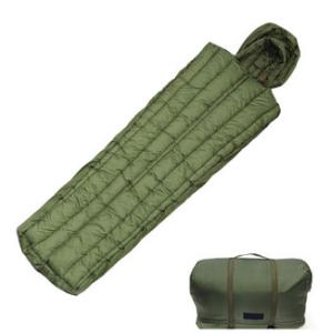 China Rejilla marzo modular abajo del saco de dormir verde intermedio del camuflaje del ejército supplier