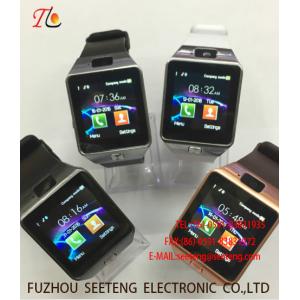 wholesale smart watch Wear Phone multi-function watch alloy case quartz watch fashion watch concise style blue  pu strap
