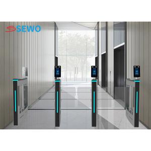 China Control de acceso totalmente automático a la puerta giratoria con lector de tarjetas RFID de huellas dactilares wholesale