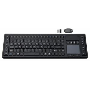 Wireless medical keyboard with track pad / waterproof by industrial silicone rubber