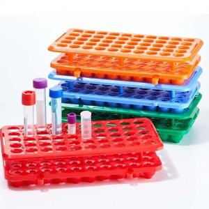 Lab Multi Function PP Centrifuge Tube Rack 50 holes*18mm Plastic Test Tube Rack Silicone Circlip