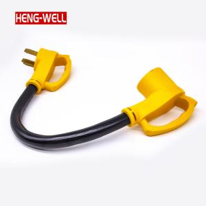 China 50 Amp 100-Foot Waterproof Outdoor RV Extension Cable 14-50P/14-50R Copper Conductor 250V NEMA STW AC Power Cord Sjtw Wire Type wholesale