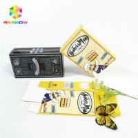 China Glossy shiny hot stamping OEM brand logo printed paper box gift cosmetics eyelash packaging card boxes on sale
