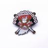 China Free Sample Personalized Enamel Pins , Dye Black Metal Enamel Pins For Souvenir wholesale
