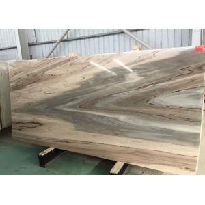 China High Hardness Italian Marble Slabs , Golden River Bookmatch Antique Marble Slab supplier