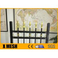 China Spacing 3.75'' High Security Wrought Iron Ornamental Fences ODM on sale