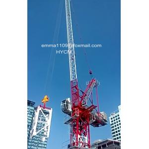 China D4522 45m Boom Luffing Jib Tower Crane 6T Load Split Mast Save Containers supplier