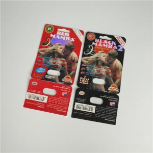 Premier ZEN Blister Pack Packaging Metallic Silver Paper Card For Male Enhancer Capsule