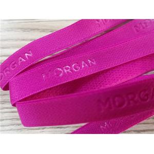 Non - Slip Tape Customiezd 3D Rubber Patches Silk Screen Printing On Woven Tape