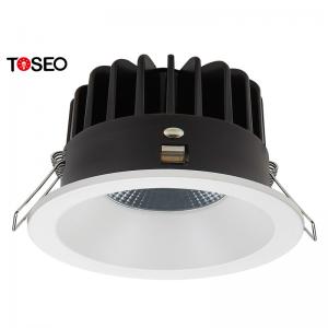 China Round Deep Cup Dimmable LED Downlights 10W 75mm Cutting Anti Glare supplier