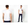 China mens blank white tee shirt with printed Pocket oem logo service wholesale