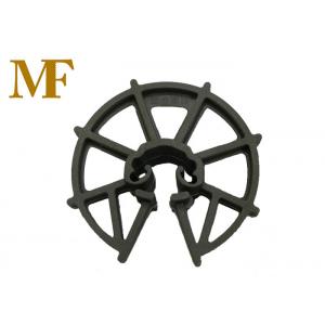 China Formwork Reinforced Plastic Rebar Clip Spacer Wheel 15-50 mm Thickness supplier