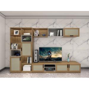 China On Wall Cabinets Display Shelves By Melamine Board With Glass Racks And Floor Stand In Apartment Living Room Furniture wholesale