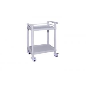 China 2 Shelves ABS Simple Hospital Trolley , Medical Cart Nursing Equipment supplier