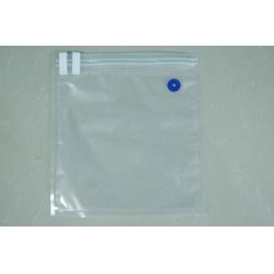 China Clear Food Saver Vacuum Seal Bags With 3 Side / Double Valve Vacuum Seal Storage Bags supplier