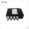 China DIN-Rail Receiver of 4-port Coax to 1-port 10/100Base-TX Ethernet Switch with PoC wholesale