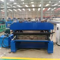 China Metal Color Steel Galvanized Trapezoidal Roof Panel Roll Forming Machine For Wall Panel on sale