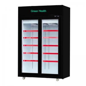 Supermarket Upright Freezer with Glass Doors on Wheels Blast Freezer