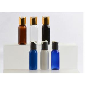 China PET Shampoo Plastic Cosmetic Bottles 30ml Non Spill Portable With Aluminum Lid supplier