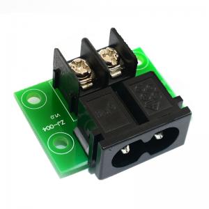 China 2-pin Barrier Terminal Blocks to Male IEC 320 C8 AC Power Plug  Adapter Converter supplier