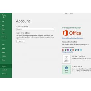 Oficina obligatoria 2019 de la llave FPP del producto de PKC Microsoft Office favorable más la llave 2019