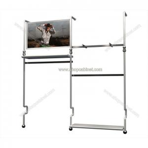 China Custom made clothes display shelf, wall mounted clothes display, acrylic shelf slatwall supplier