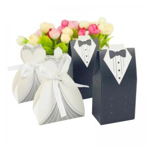 FSC Certificate Foldable Wedding Candy Gift Box For Guests Cute Design