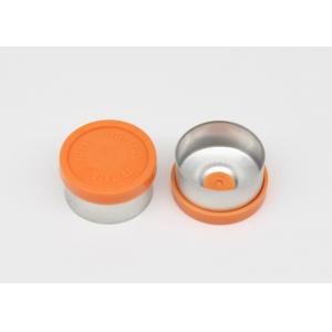 13mm Orange Pharmaceutical Injection Vial Caps With Pre-indentation