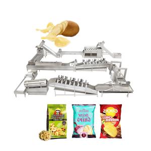 100Kg/H Lay'S Potato Chips Maker Production Complete Video Of Potato Chip Processing Line