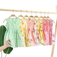 China Summer Children Princess Cotton Silk Dress Thin Nightdress Off Shoulder on sale