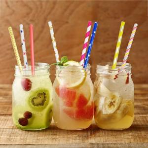 China FDA Approved Coloured Paper Straws Long Paper Straws For Drinking Cola wholesale