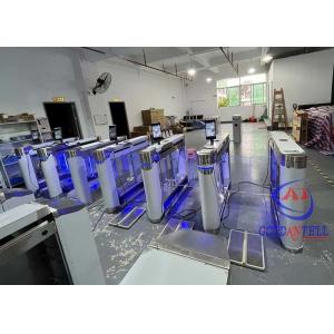 China Prison Two Passage Flap Turnstile Gate Automatic Glass Door High Security supplier