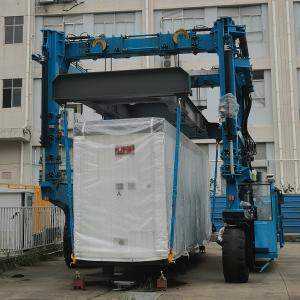 Blue 60T Straddle Carrier Crane   Customized Container Lift Trailer