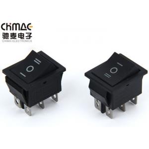 China 3 Position Push Button Rocker Switch 2 Way On Off On 50000 Cycles Electrical Life supplier