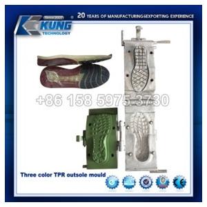 Three Color PVC TPR Shoe Sole Mould Multifunctional Practical