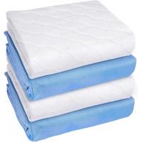 China Reusable Incontinence Protection with Plain Woven Microfiber Washable Adult Bed Pad on sale