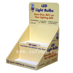 Simple Cardboard Cardboard Display Box with Two Tiers for LED Light Bulbs
