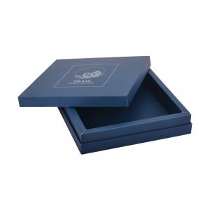 China Blue Chocolate Paper Boxes , Grey Board Lamination Sweets Packaging Boxes supplier