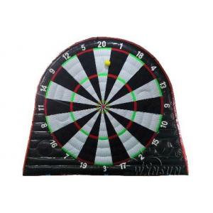 Two Sides Inflatable Sports Games / Soccer Dart Board For Large Playground