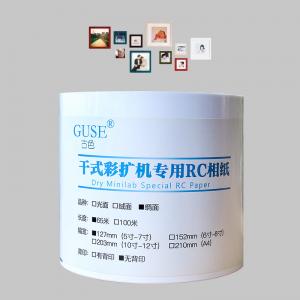 China Dry Minilab 240gsm Photo Paper Inkjet Paper Woven Silky Warm White supplier