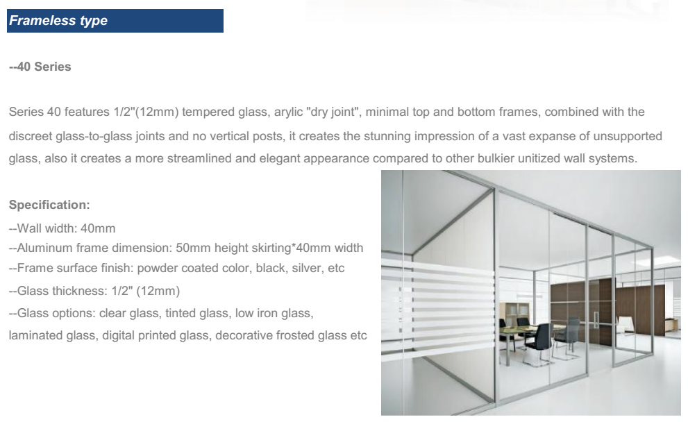 frosted glass options