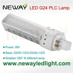 China 8W G24 Plug in Socket LED PLC Lamp Bulb replace 18W CFL wholesale
