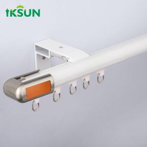 Square Ceiling Mount Curtain Track With Pulley System  Double Aluminum Curtain Accessories