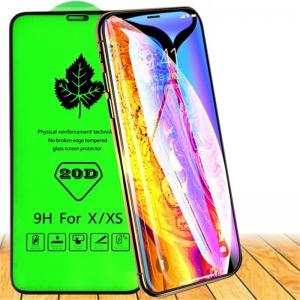 9H Full Coverage Screen Protector , 20D Mobile Phone Screen Cover for Iphone Xs Max