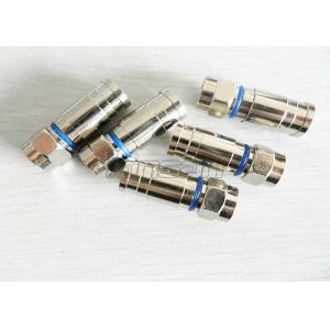 Twist On CCTV Male Coaxial Cable Compression F Connector For TV Transmission