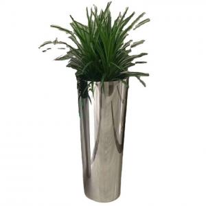 Stainless steel flower vase growing flowers pots and planters