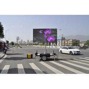 P8 Outdoor Mobile LED Billboard Trailer Truck With Lifting Rotation System
