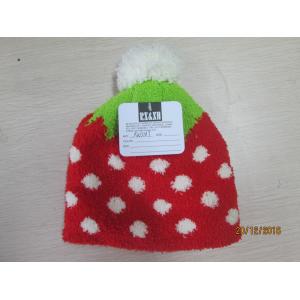 Grils and ladies Knitted hat with half face fabric materials jacquerd technology