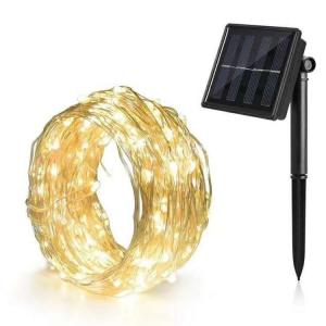 China Battery Powered Solar Powered Outdoor String Lights Decorations Waterproof Lamp supplier