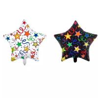 China Wholesal New Arrival 18 inch Star Balloon Wedding Birthday Party Decoration White Black Star Balloon on sale